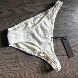 Triangl white Textured Bikini Bottom